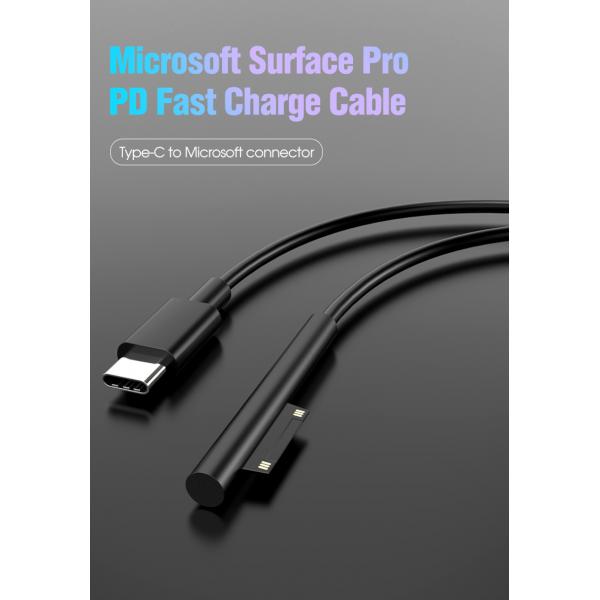 Picture of Fast Charging Cable USB Type C PD 15V to Suface USB Adapter Cable support surface Book pro6/5/4/3